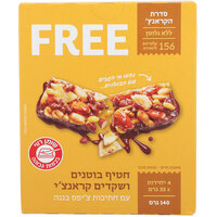 חטיף בוטנים ושקדים עם בננות בציפוי שוקולד מריר פרי 4 * 35 גרם