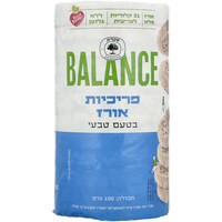 פריכיות אורז מלא בטעם טבעי באלאנס שקדיה 100 גרם
