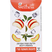 חליטת תפוח ואפרסק בתוספת רויבוס להכנת משקה קר קולד וולנס 15 יחידות
