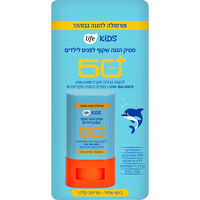 סטיק הגנה לפנים לילדים מקרינת השמש אס פי אף +50 לייף קידס יחידה