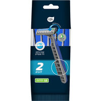 סכיני גילוח חד פעמיים 2 להבים לייף 12 יחידות
