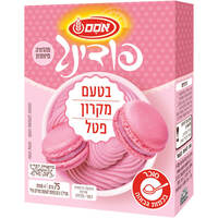 אינסטנט פודינג בטעם מקרון פטל אסם 75 גרם