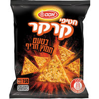 חטיפי קרקר בטעם חמוץ חריף אסם 150 גרם