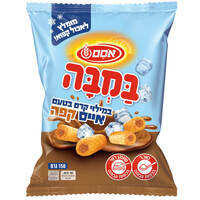 במבה במילוי קרם בטעם אייס קפה אסם 150 גרם