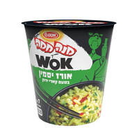 מנה חמה אורז יסמין בטעם קארי ירוק ווק אסם 70 גרם