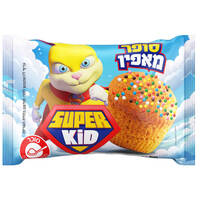 מאפין בטעם וניל עם סוכריות סופר קיד בני פאוזי 50 גרם