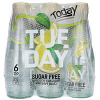 משקה מוגז דל קלוריות בטעם לימון נענע טודיי בני פאוזי 6 * 250 מ