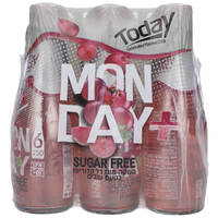 משקה מוגז דל קלוריות בטעם ענבים טודיי בני פאוזי 6 * 250 מ