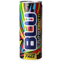 משקה מוגז בטעם תותי פרוטי ללא קפאין בלו משקאות ישראל 250 מ