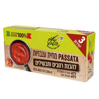 מחית עגבניות פאסאטה טעם הטבע 3 * 200 גרם