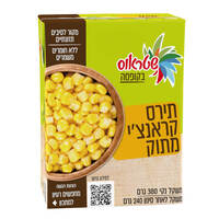 תירס קראנצ'י מתוק בקופסה שטראוס 240 גרם