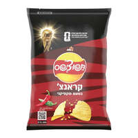 חטיף תפוחי אדמה צ'יפס בטעם מקסיקני קראנצ' תפוצ'יפס עלית 200 גרם