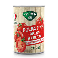 עגבניות חתוכות דק פולפה פיין יד מרדכי 400 גרם