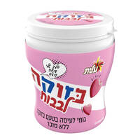 גומי לעיסה בטעם בזוקה ללא תוספת סוכר עלית 58 גרם