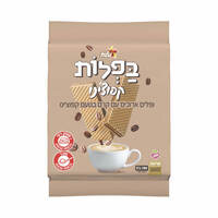 בפלות ופלים ארוכים עם קרם בטעם קפוצ'ינו עלית 200 גרם