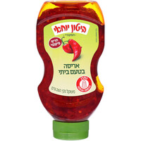 אריסה בטעם ביתי חריף פיקנטי בבקבוק לחיץ תבליני ביטון יוחאי 260 גרם