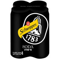 מי סודה בפחית שוופס 4* 330 מ