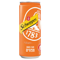 משקה מוגז בטעם תפוז בפחית שוופס 330 מ