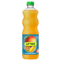משקה קל בטעם מנגו בננה פסיפלורה ספרינג 1.5 ליטר