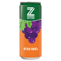 משקה קל בטעם ענבים בפחית תפוזינה 330 מ