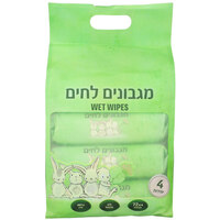 מגבונים לחים בבישום עדין סמארט ביי גורי 4 * 72 יחידות