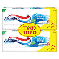 משחת שיניים בטעם מנטה אקווה פרש 4 * 75 מ