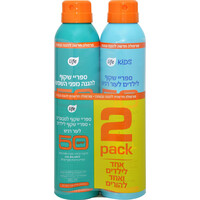 מארז ספריי שקוף להגנה מהשמש לילדים אס פי אף 50 200 מ