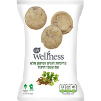 פריכיות דגנים ושיפון מלא עם עשבי תיבול לייף וולנס 50 גרם
