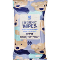 מגבונים היגייניים לילדים לניקוי הידיים והפנים לייף קידס 10 יחידות