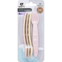 כפיות רכות לתינוק לגילאי 6 חודשים + לייף בייביז 4 יחידות