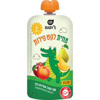 מחית לקט פירות לגילאי 6 חודשים + לייף בייביז 120 גרם