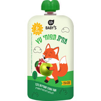 מחית תפוחי עץ לגילאי 6 חודשים+ לייף בייביז 120 גרם