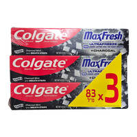 משחת שיניים לנשימה רעננה מקס פרש אולטרה פריז קולגייט 3 * 83 מ