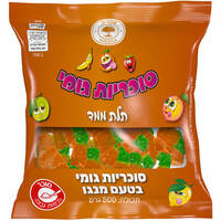 סוכריות גומי תלת ממד בטעם מנגו צמרת שקדיה 500 גרם