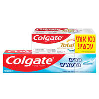 משחת שיניים פסים מרעננים + קולגייט טוטאל 50 מ