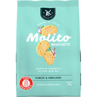 צנימי ברוסקטה עם שום ואורגנו מוליטו 70 גרם