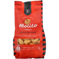 עוגיות מלוחות עם שום ופלפל צ'ילי בתוספת שמן זית מוליטו 230 גרם