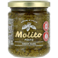 ממרח פסטו ירוק בזיליקום מוליטו 190 גרם