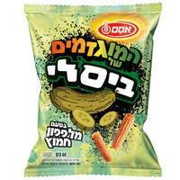 חטיף חיטה בטעם מלפפון חמוץ המוגזמים של ביסלי 60 גרם