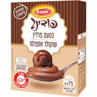 פודינג בטעם פרלין שוקולד אספרסו אסם 75 גרם