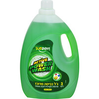 ג'ל כביסה מרוכז אקטיב פאוור וואש סאנדיי 3 ליטר