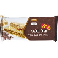 ופל בלגי במילוי קרם בטעם שוקולד יש 150 גרם