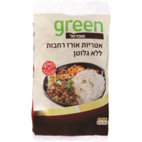 אטריות אורז רחבות ללא גלוטן גרין 454 גרם