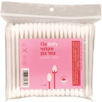 מקלוני צמר גפן מפלסטיק דיילי בי 100 יחידות