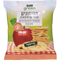 חטיף תפוחי עץ קריספי תפוחונים מיובשים גרין 22 גרם