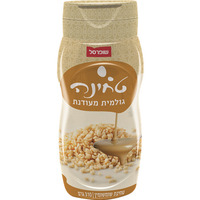 טחינה גולמית מעודנת בבקבוק לחיץ שופרסל 310 גרם