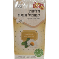 חליטת קמומיל ונענע יש 25 שקיקים