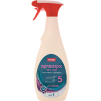 תרסיס קצף ניקוי אקונומיקה 99.9% בריח לוונדר שופרסל 1 ליטר