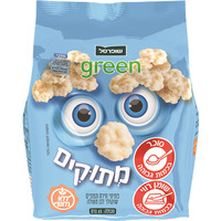 פתיתי תירס מצופים שוקולד לבן מתוקים גרין 65 גרם
