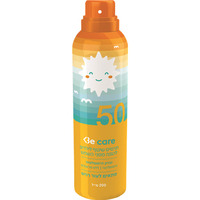 תרסיס שקוף לילדים להגנה מהשמש אס פי אף 50 קייר בי 200 מ